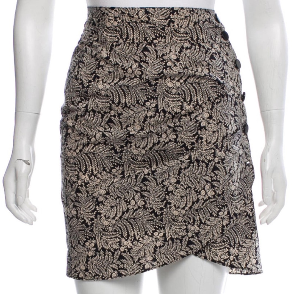 BA&SH Floral Print Skirt